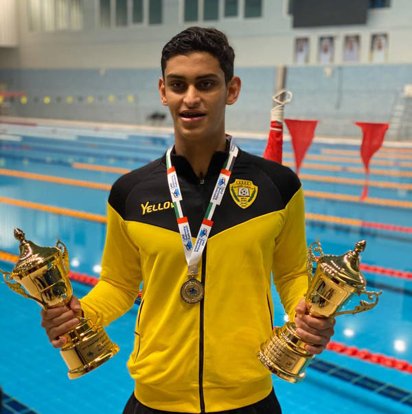 Al-Matrooshi’s historic mission in Cairo and great hopes for qualifying for the Olympics - the UAE swimmer thanks “Gulf Sports” for adopting his case and the authority’s intervention to support him