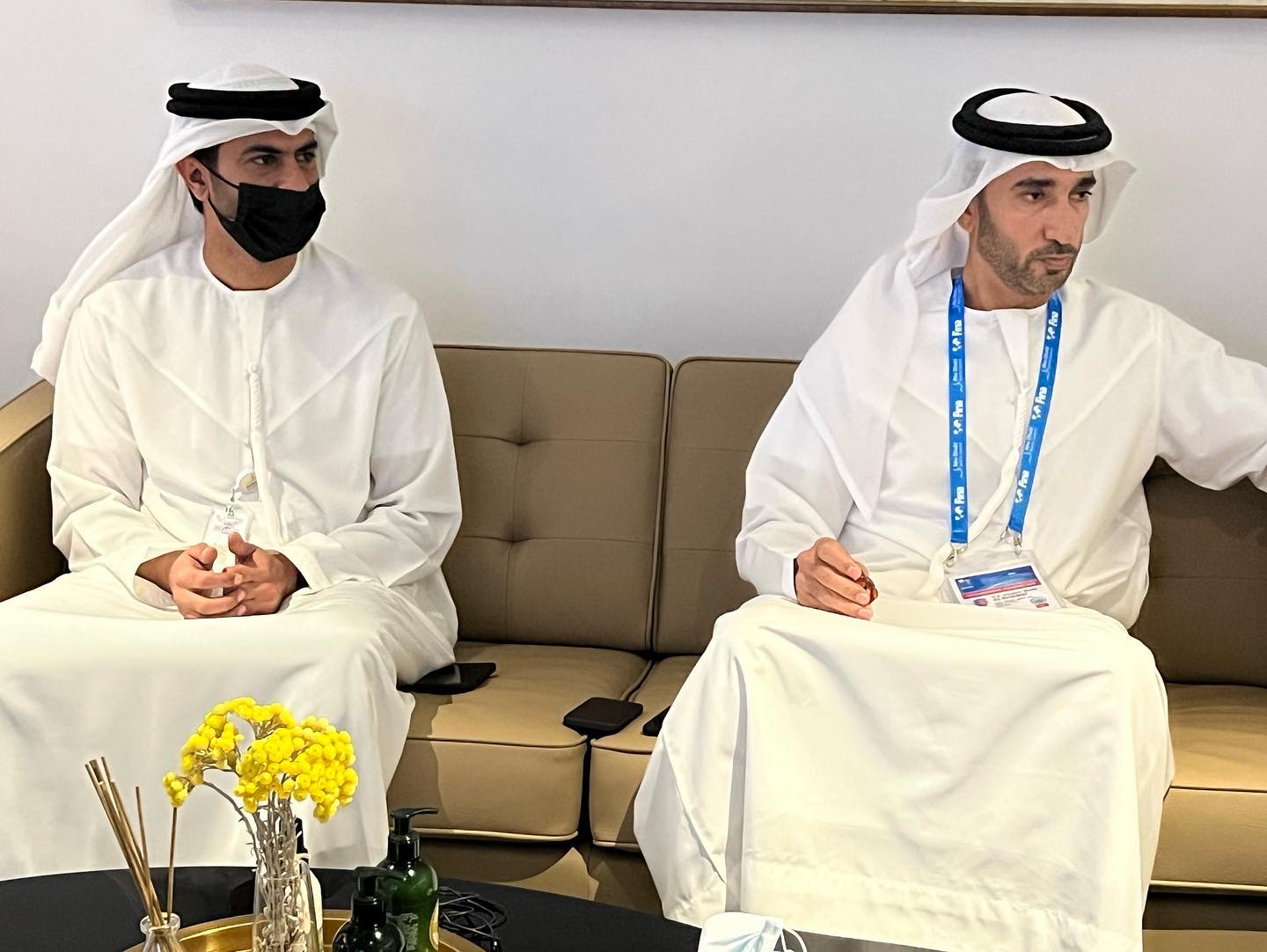 اللجنة المنظمة لبطولة العالم للسباحة و ممثلي مجلس أبوظبي الرياضي